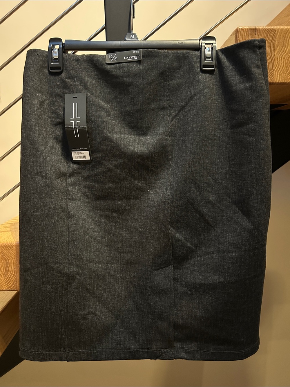 Liverpool Dark Charcoal Pencil Skirt
